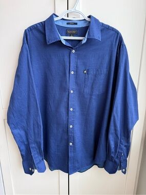 Mason James Men’s XL Wicking Button Up Shirt Classic Business Casual Workwear